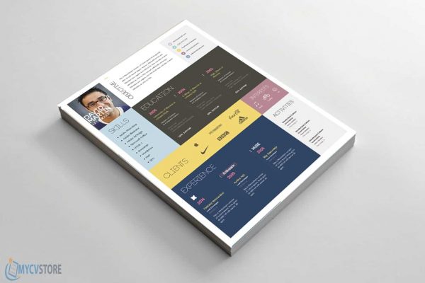 Clean Colorful Resume Template