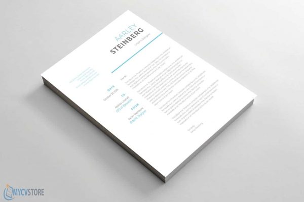 Clean Minimalist Cover Letter