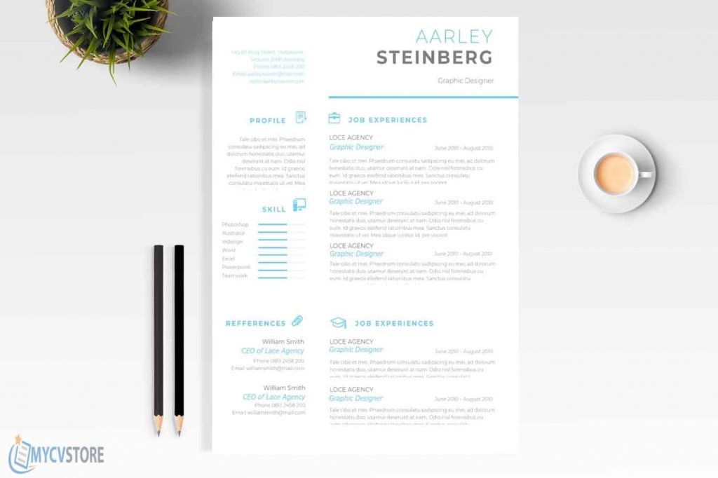 Clean Minimalist Resume Template Download for Word