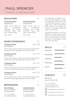 Job CV Resume Template