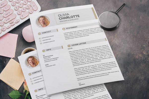 Infographic Cover Letter Design