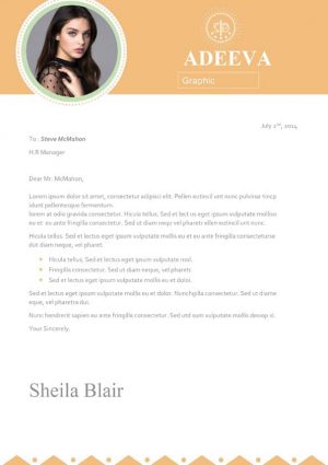 Blair Clean Cover Letter Template