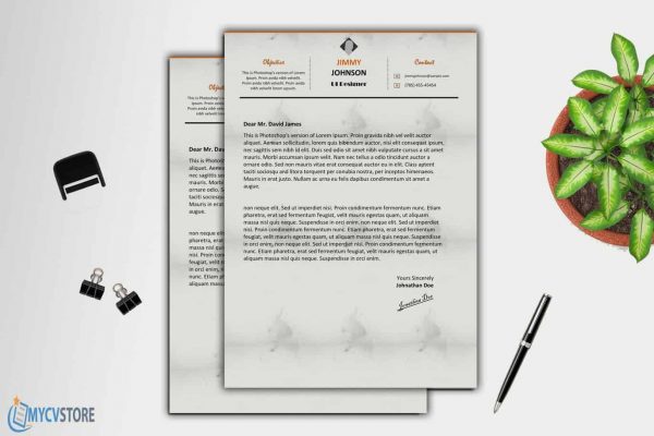 Clean Corporate Cover Letter Template