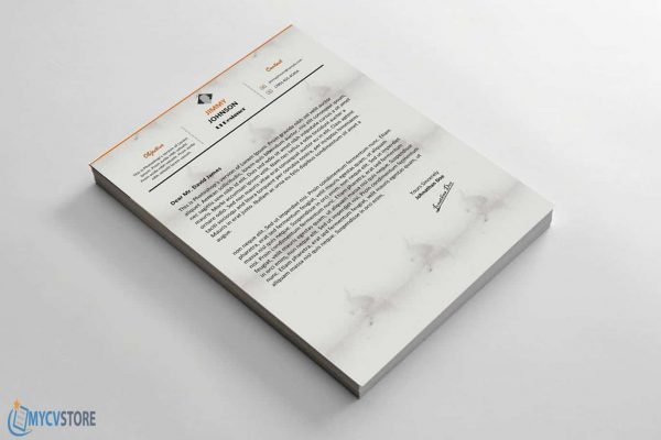 Clean Corporate Cover Letter Template