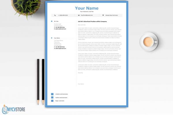 Clean Junior Cover Letter Template