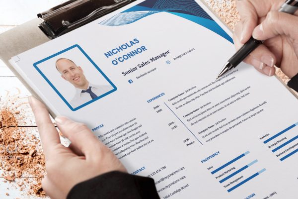 Clean Resume CV Template Word Format