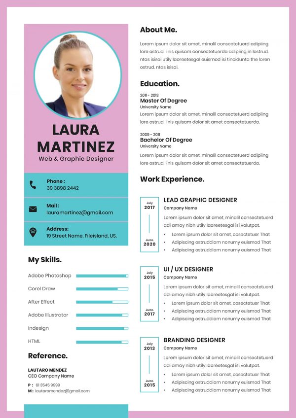 Best CV Template for Download in Word Format | Best CV template
