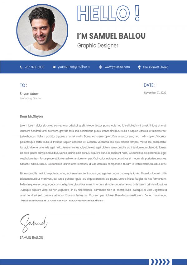 Clean Cover Letter Novoresume Template Word