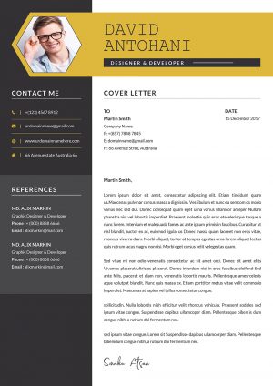 Cover Letter Template Word with Photo