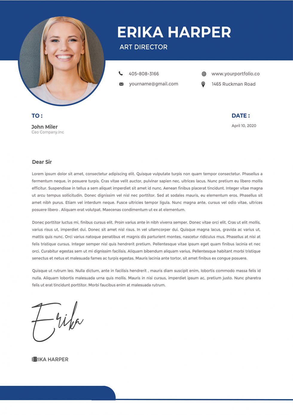 creative resume cover letter