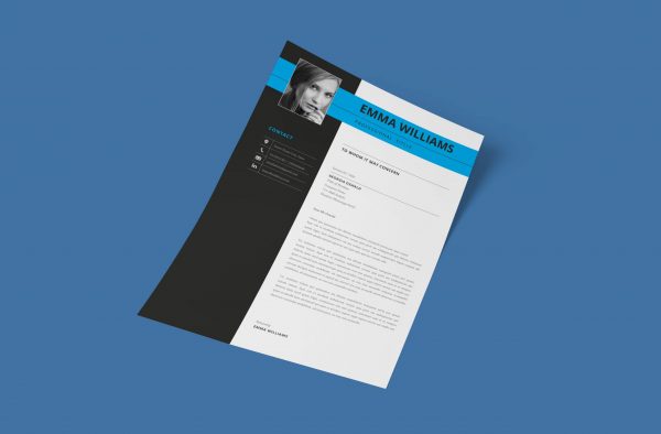 Creative Cover Letter Template Two Column
