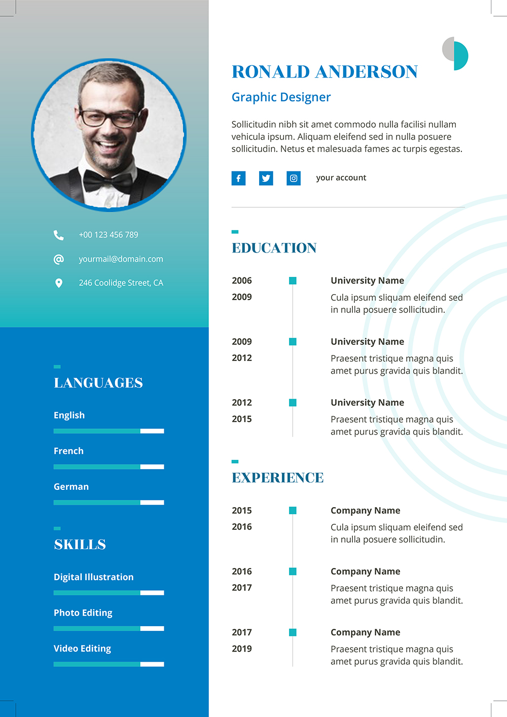 Eye Catching Resume Template Word To Download Docdocx 