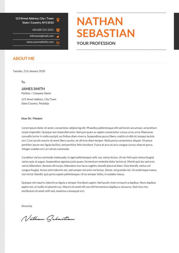 Impactful Cover Letter Template