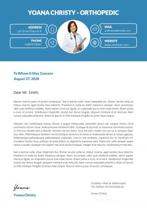 Minimalist Professional Cover Letter Template