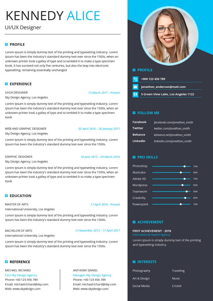 Modern Structured Cover Letter Template Word Format to Download