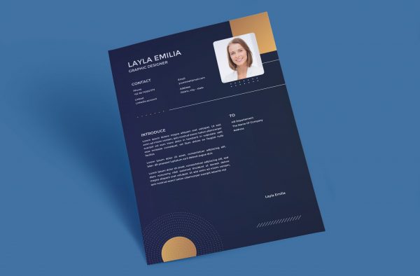 Modern Style Cover Letter Template Word