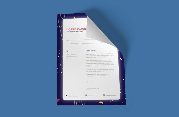 Simple Creative Cover Letter Template