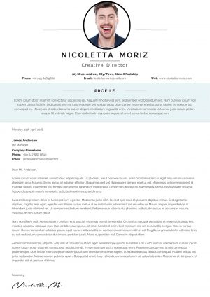 Swiss Style Cover Letter Template