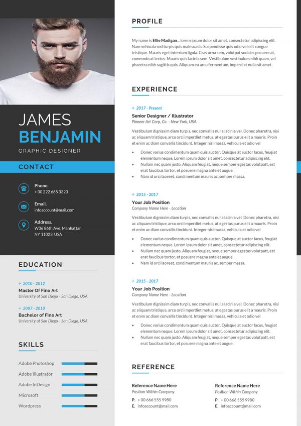 Resume template in English