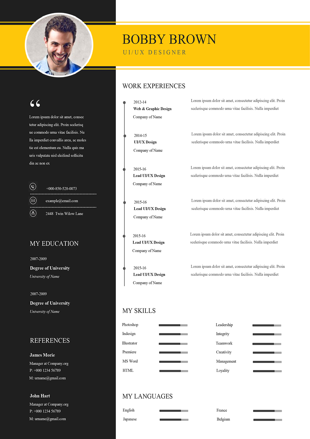 Best Simple Resume Template 2021 for Word Download