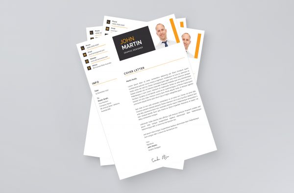 Clean and Creative Modern Cover Letter Template