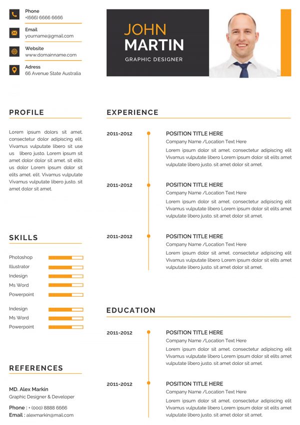 Clean and Creative Modern Resume Template