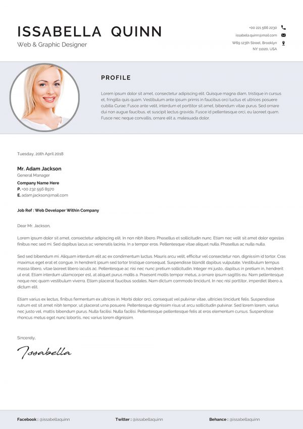 Cleaner Cover Letter Template