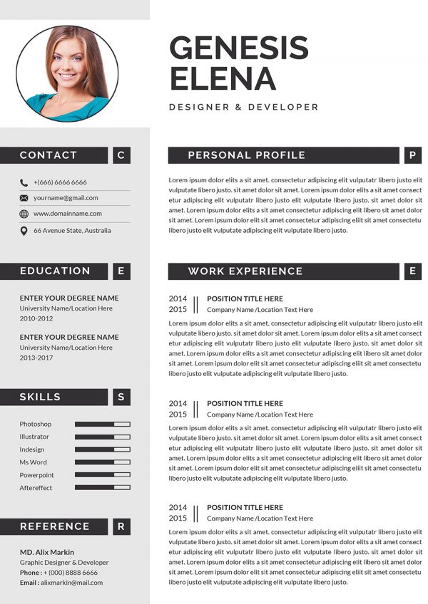 Executive Resume CV Template