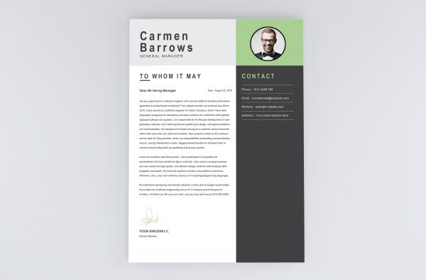 Manager Cover Letter Template
