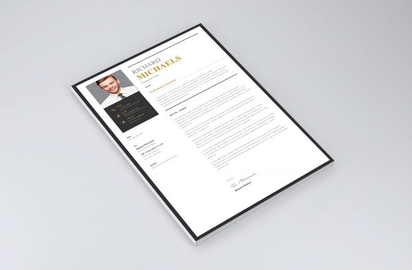 Professional Simple Cover Letter Template