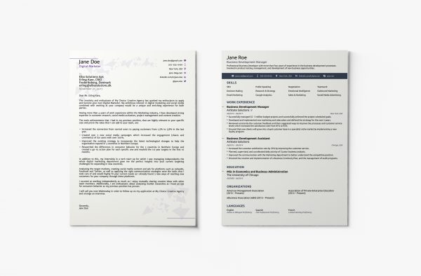 Word Cover Letter Novoresume Simple Template